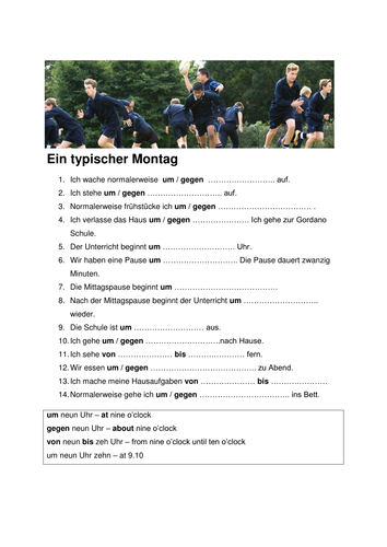 Ein typischer Montag