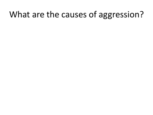 AQA Spec B Human Aggression