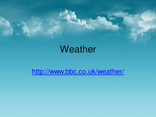 Weather Measurements