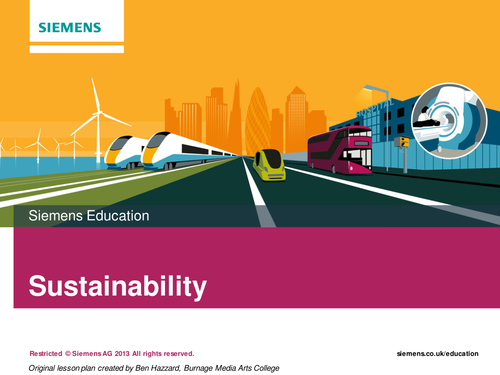 Siemens KS4 Activity 'Sustainability'