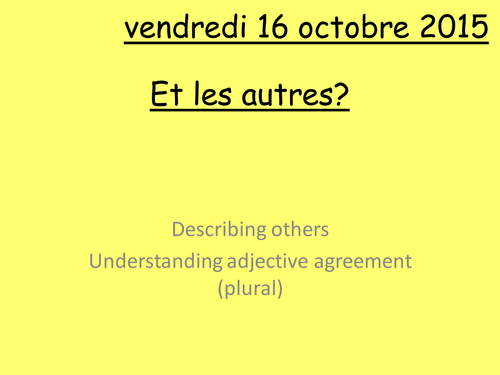 Studio 1 Module 1 Et les autres