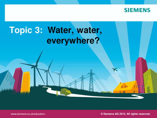 Inactive - Siemens KS3 Activity 'Water, Water, Everywhere'