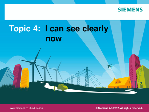 Inactive Siemens KS3 Activity 'Lighting up the future '
