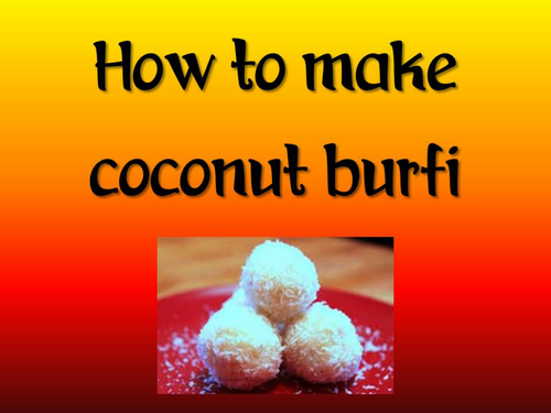 Coconut burfi snowballs