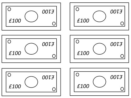 fake money template for teachers