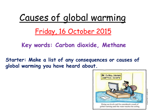 causes of global warming presentation