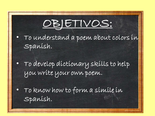 Los colores - un poema