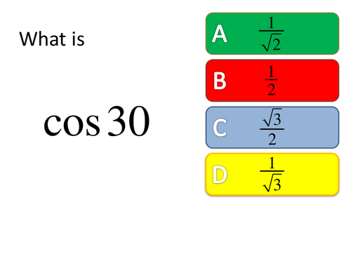 C3 Trig starter before double angles
