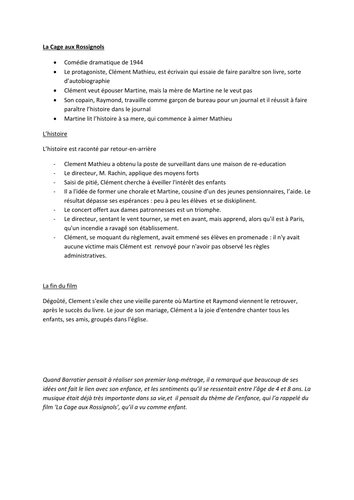 La Cage aux Rossignols