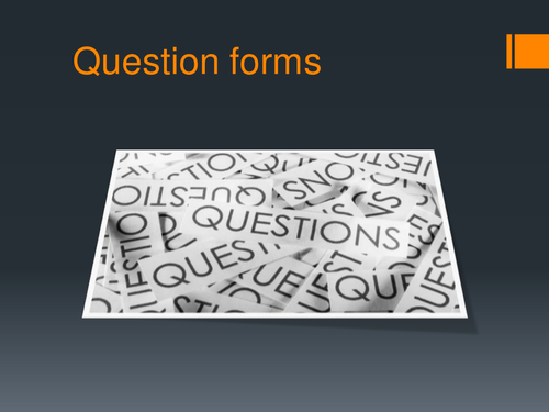 Question forms revision