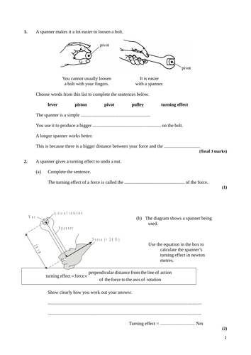 Introduction to moments | Teaching Resources