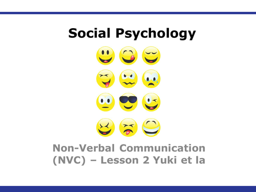 B542 - Social Psychology - Yuki et al