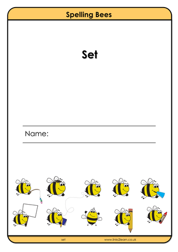 12 spelling bees lists & multi-task  activities for phonic phase 3