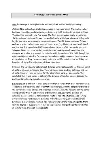 B542 Perception series of lessons