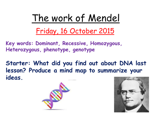 The work of Mendel