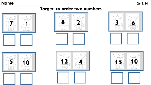Ordering Small Numbers