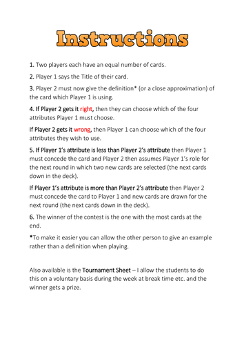 Top Trumps Rules >> Grammar Top Trumps - Grammar Terms - SPaG by - UK Teaching Resources - TES Top Trumps Rules >> Grammar Top Trumps - Grammar Terms - SPaG by - UK Teaching Resources - TES