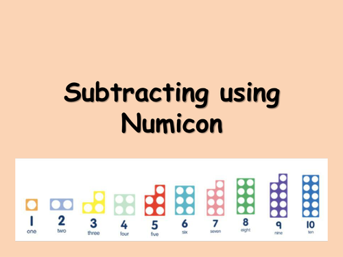 Subtraction from 10 using Numicon