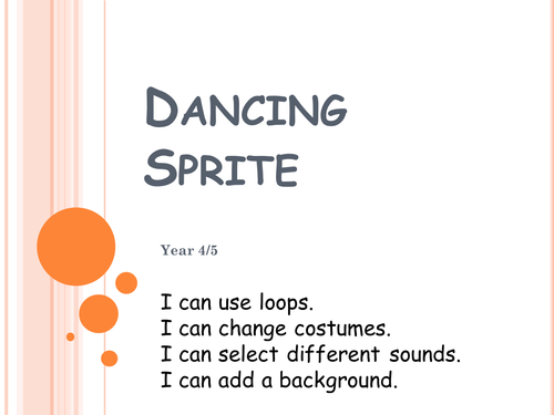 Scratch Dancing Sprite