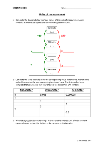 Microscope Magnification Calculation Worksheet - Micropedia