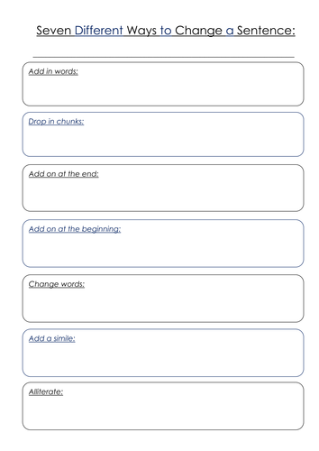 Super Sentence resources