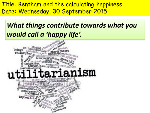 Introduction to utilitarianism