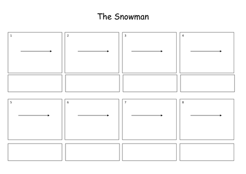 The Snowman Story And Sequencing Activiy Teaching Resources 7930