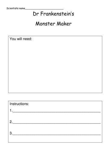 Dr Frankenstein's Monster maker