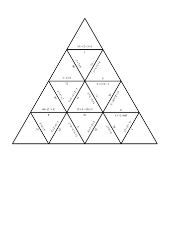 BIDMAS Order of Operations Find 5