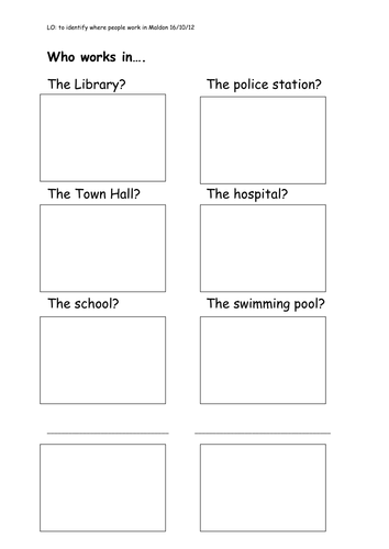 Who works in a place like this?