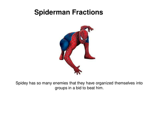Spiderman Fractions