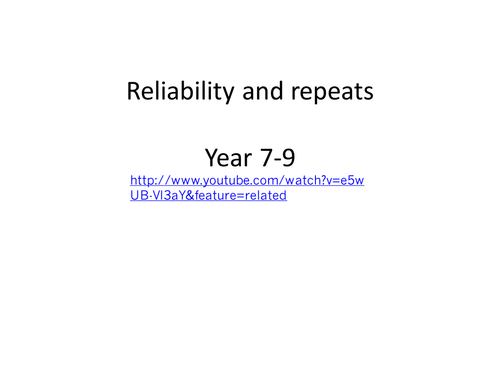 Reliability and repeats lesson