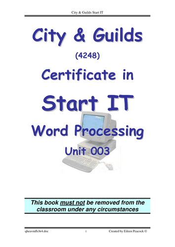 ITQ word processing (old version)