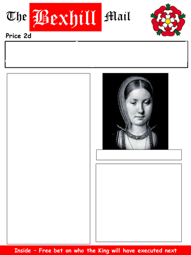Tudor newspaper template.pptx