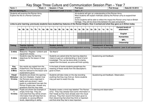 Lesson Plan T1 Y7 2012 The Romans Part 2.docx