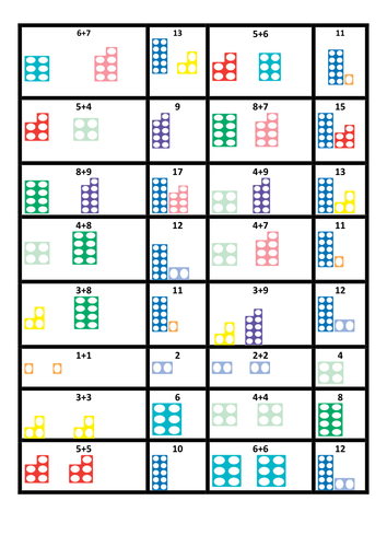 numicon cards flashcards and posters by tangotango teaching