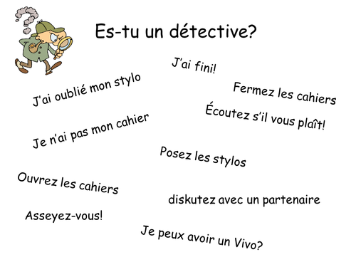 La langue de la classe de français