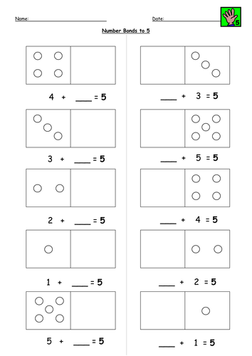 Number Bonds to Five