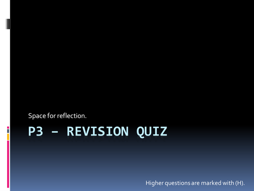 OCR Physics B Revision for P3