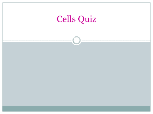 Photosynthesis/Respiration 'pub quiz'