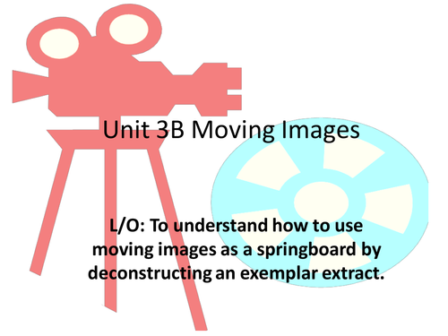 Unit 3B Moving Images | Teaching Resources