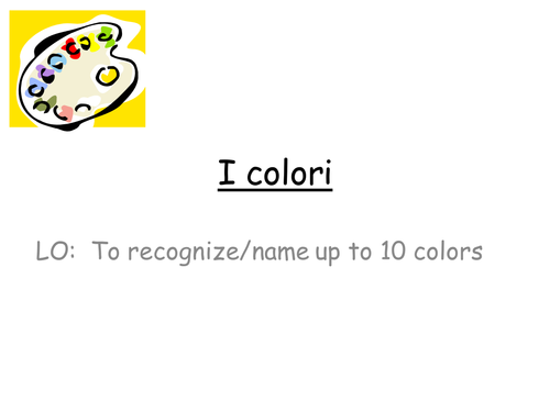 Italian colors / i colori