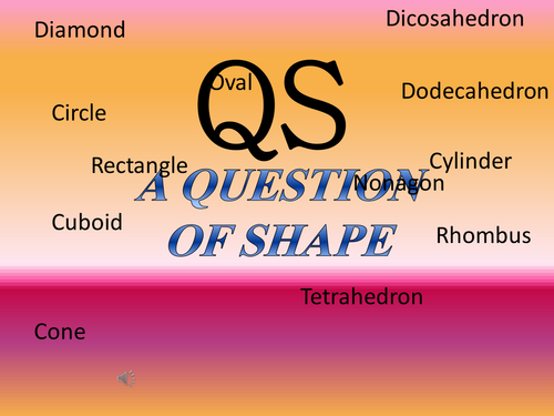 Math Shape quiz powerpoint