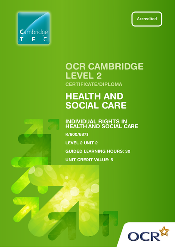 OCR Cambridge TEC Level 2 Unit 2 Rights