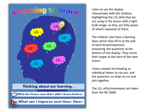 Learning to Learn display resources