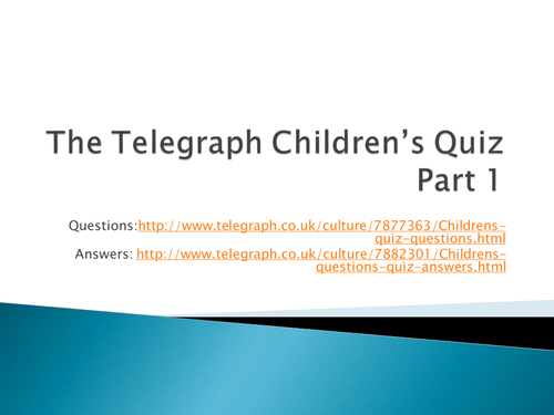 Children's General Knowledge Quiz