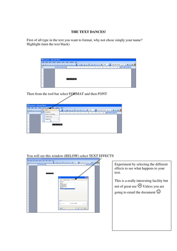 WORD PROCESSING HANDOUTS