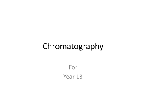 Explaining Chromatography