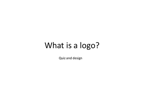 Design a logo & quiz