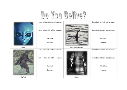 Conspiracy Theories: PLTS lesson